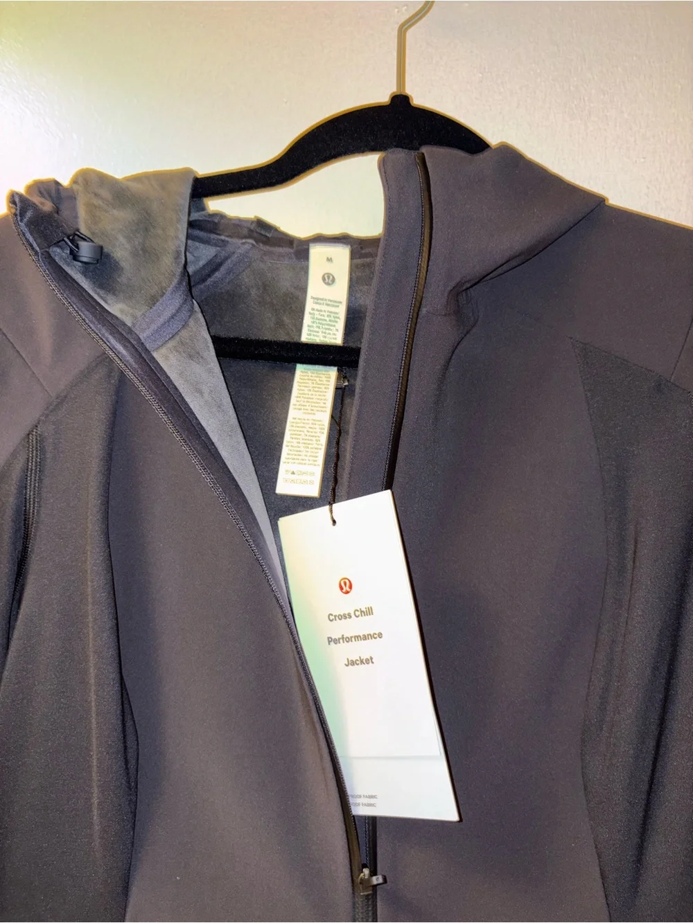 lululemon athletica Cross Chill Performance Jacket, black, size medium